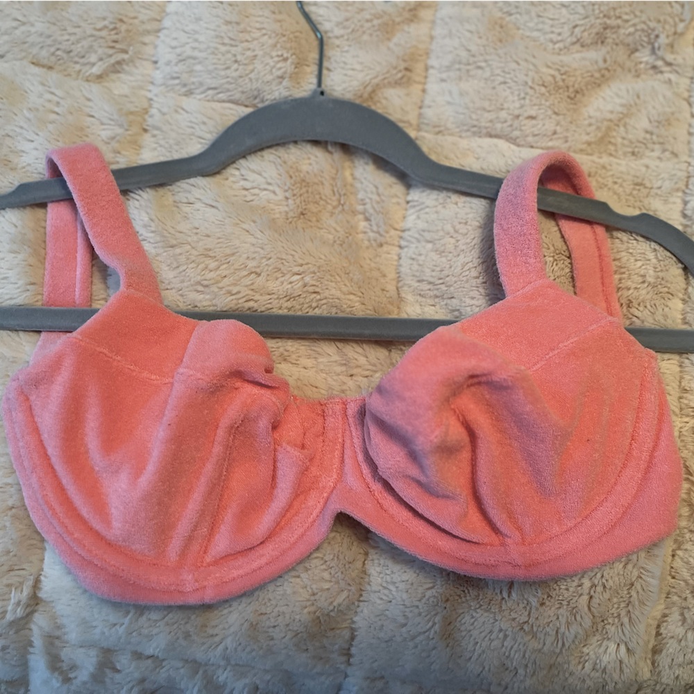 Victoria Secret Swim terrycloth pink bikini